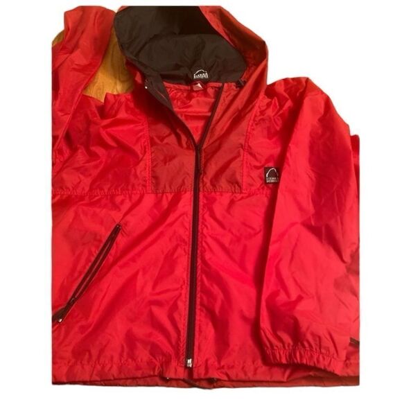 Sierra Design Red Nylon Windbreaker Jacket - Picture 1 of 8